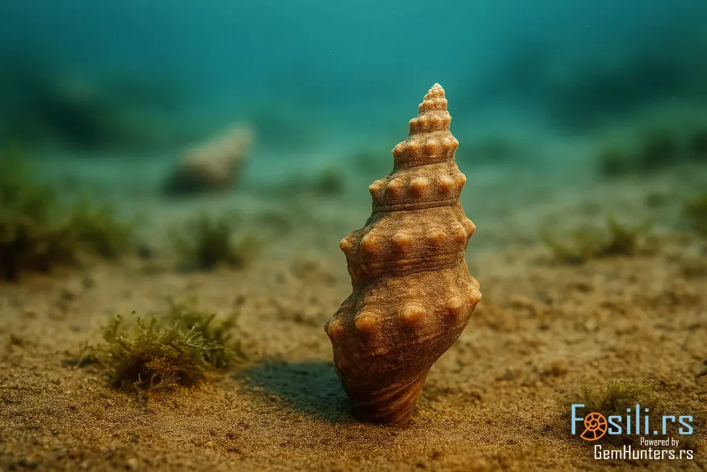 Rekonstrukcija živog puža Cerithium cf. pictum u miocenskom plitkom moru Paratetisa